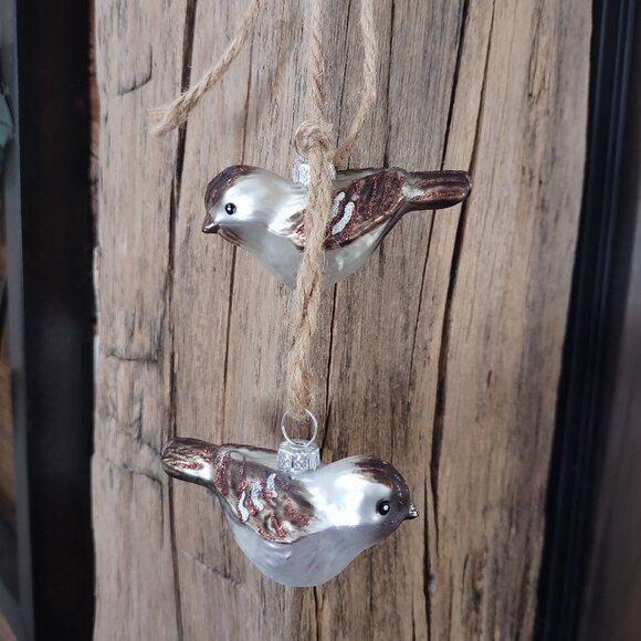 Glass Songbirds Ornament on Twine - Picture 3 of 6
